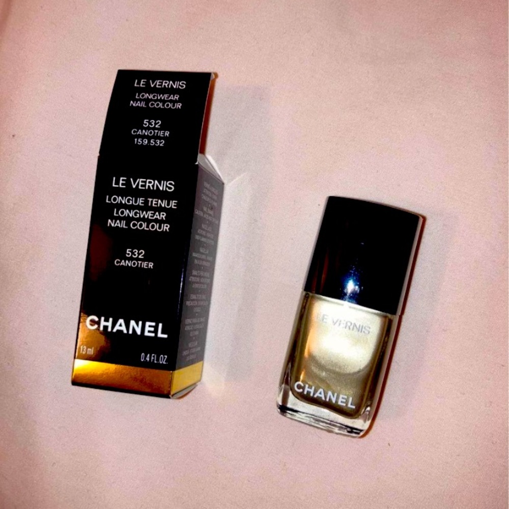 NEW CHANEL CANOTIER NAIL POLISH SILVER AUTHENTIC